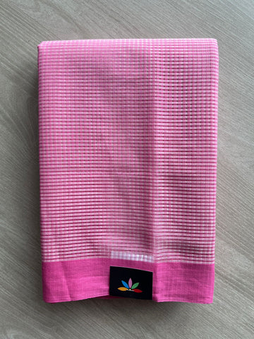 Missing Checks Mangalagiri Cotton Saree - 35436