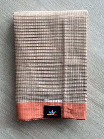 Missing Checks Mangalagiri Cotton Saree - 35438