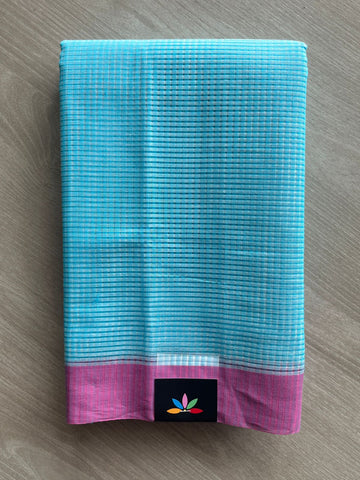 Missing Checks Mangalagiri Cotton Saree - 35445
