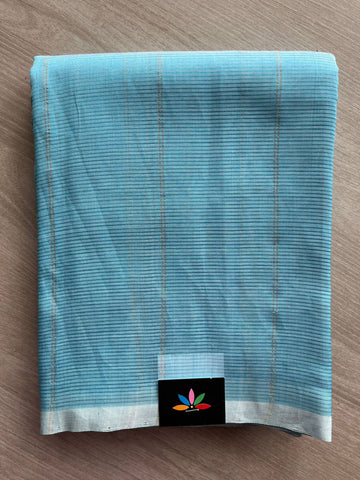Mangalagiri Silk Cotton Saree with Digital Printed Pallu and Blouse-23469