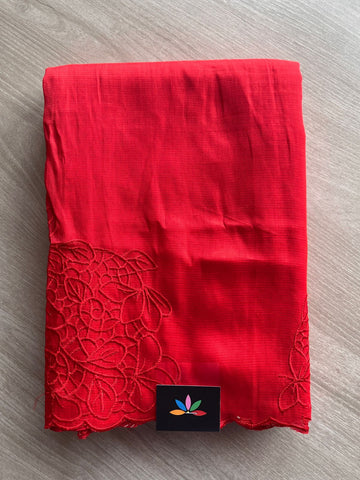 Self-Embroidery Mangalagiri Silk Cotton Saree -27033