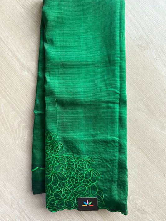 Self-Embroidery Mangalagiri Silk Cotton Saree -27034