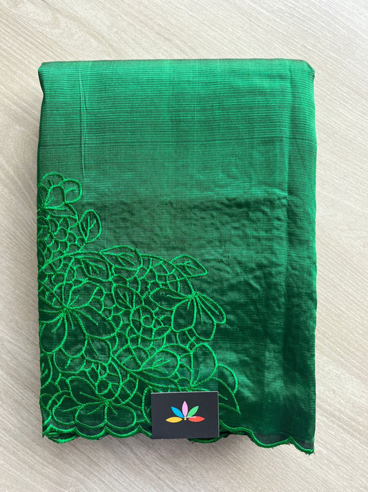 Self-Embroidery Mangalagiri Silk Cotton Saree -27034