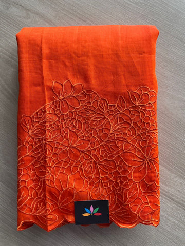 Self-Embroidery Mangalagiri Silk Cotton Saree -27035