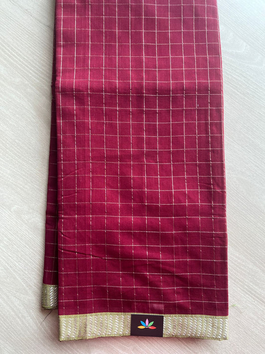 Zari Border Mangalagiri Cotton Saree-28758