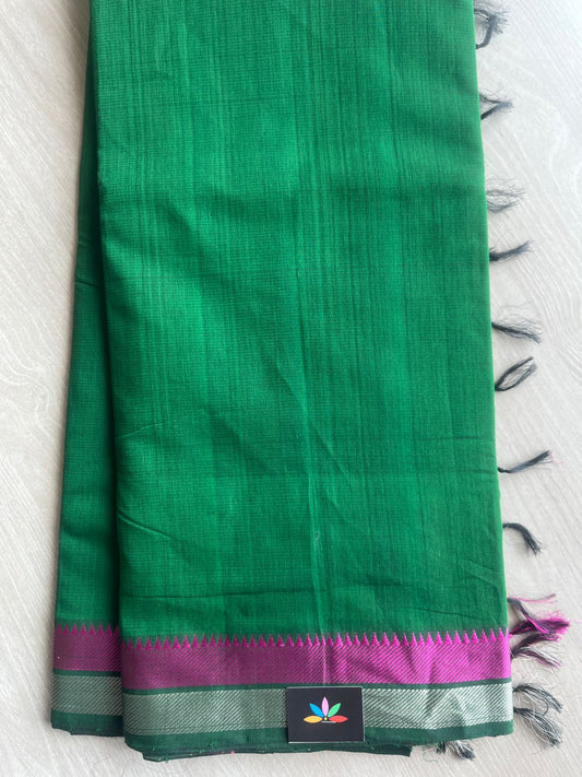 Zari Border Mangalagiri Cotton Saree-28761