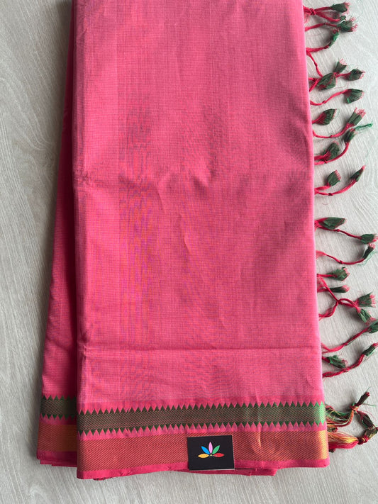 Zari Border Mangalagiri Cotton Saree-28762