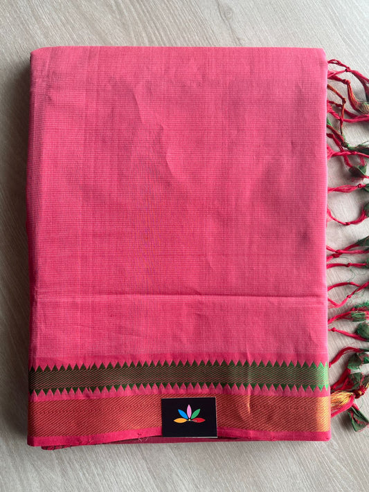 Zari Border Mangalagiri Cotton Saree-28762