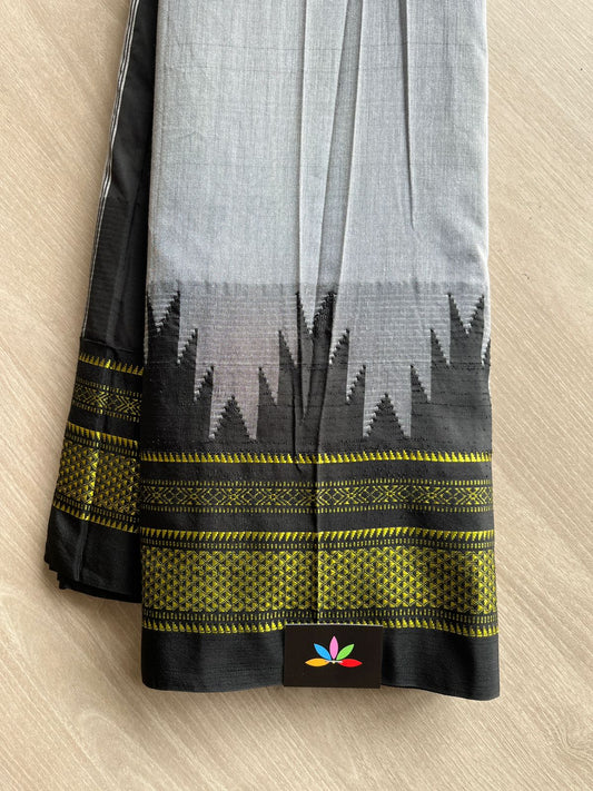 Temple Border Mercerized Cotton Ilkal Saree-13345