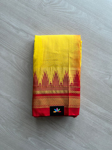 Temple Border Mercerized Cotton Ilkal Saree-13346