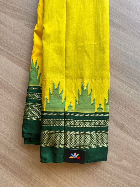 Temple Border Mercerized Cotton Ilkal Saree-14368