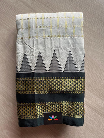 Temple Border Mercerized Cotton Ilkal Saree-26788