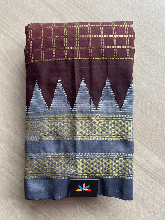 Temple Border Mercerized Cotton Ilkal Saree-26789