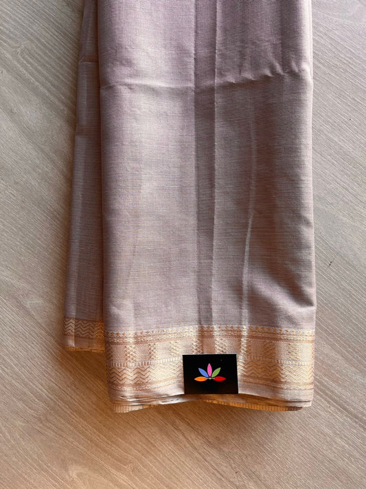 Handloom Tissue Blend Maheswari Silk Cotton Saree -11388