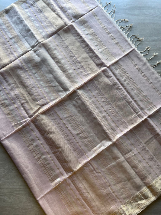 Handloom Tissue Blend Maheswari Silk Cotton Saree -11390