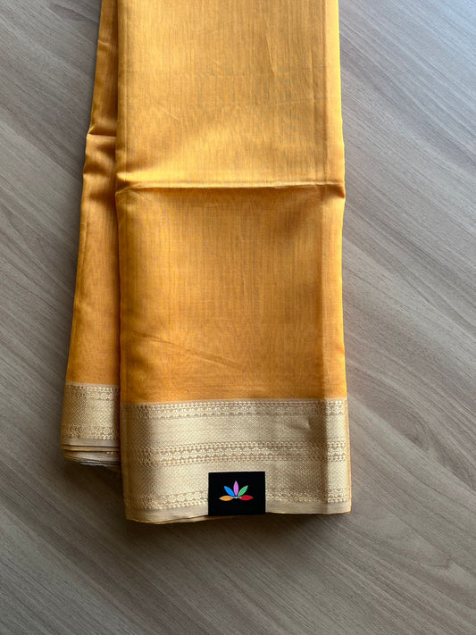 Big Border Handloom Maheshwari Silk Cotton Saree -15111