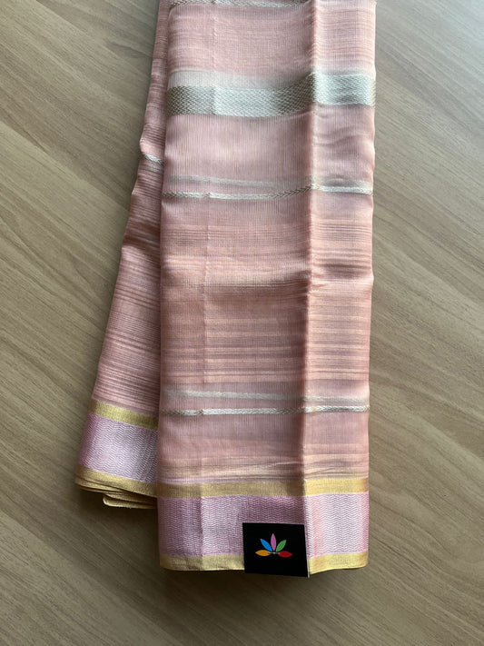 Handloom Maheshwari Tissue Silk Saree  -15118