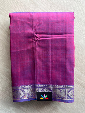 Traditional Kanchi Border Mangalagiri Pattu Saree - 35027