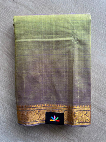 Traditional Kanchi Border Mangalagiri Pattu Saree - 35029