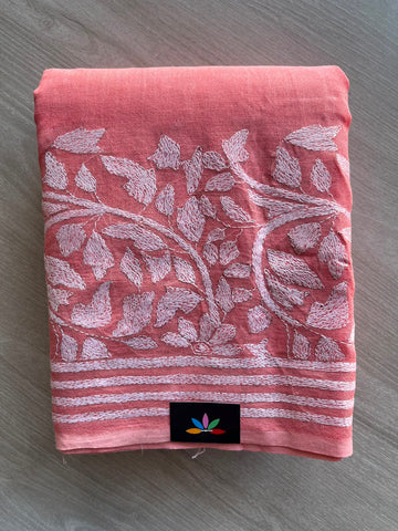 Gujarati Stitch Cotton Saree - 35043