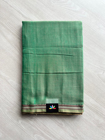 Small Border Narayanpet Mercerized Cotton Saree -12276-12277