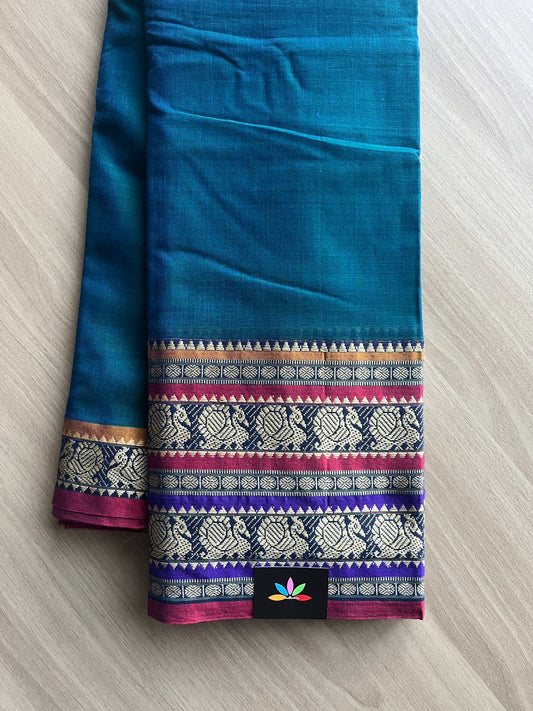 Annam Border Narayanpet Mercerized Cotton Saree -14928