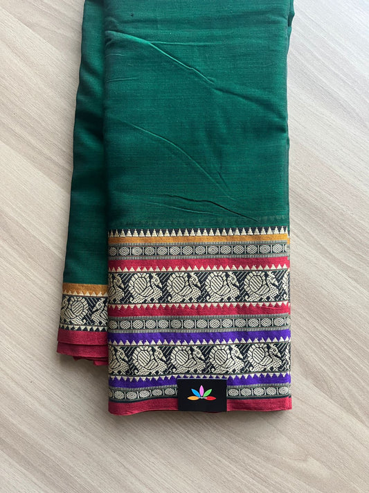 Annam Border Narayanpet Mercerized Cotton Saree -14930