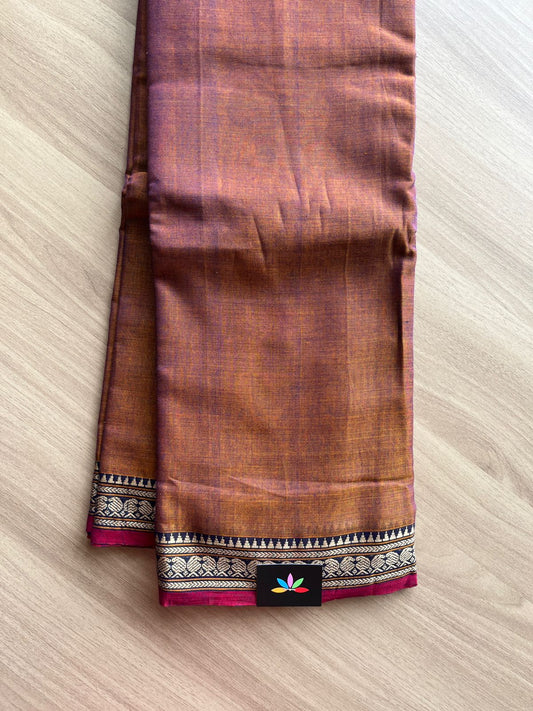 Mango Border Narayanpet Mercerized Cotton Saree -14980