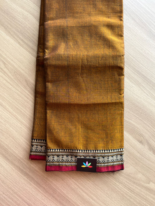 Mango Border Narayanpet Mercerized Cotton Saree -14981