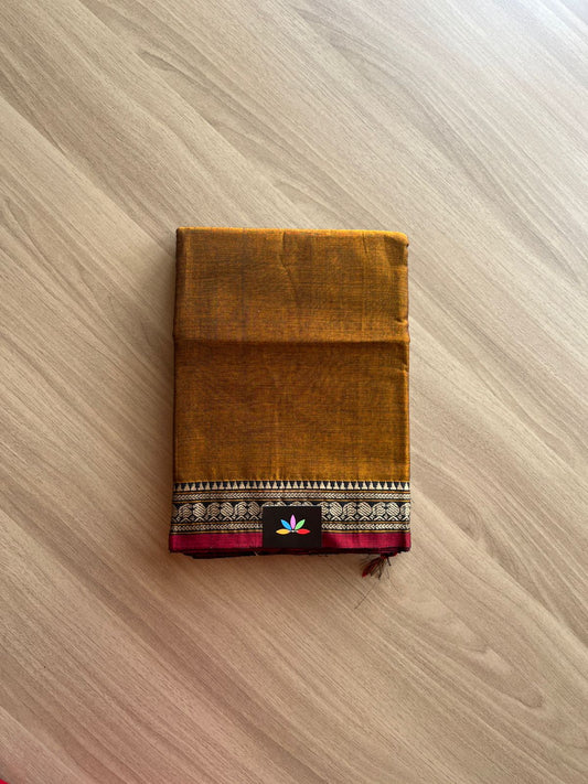 Mango Border Narayanpet Mercerized Cotton Saree -14981