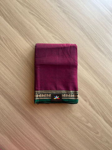 Mango Border Narayanpet Mercerized Cotton Saree -14982