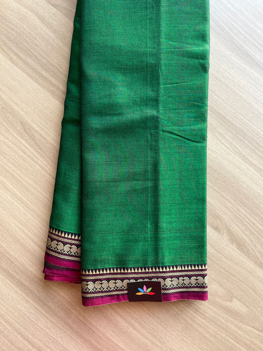 Mango Border Narayanpet Mercerized Cotton Saree -14983