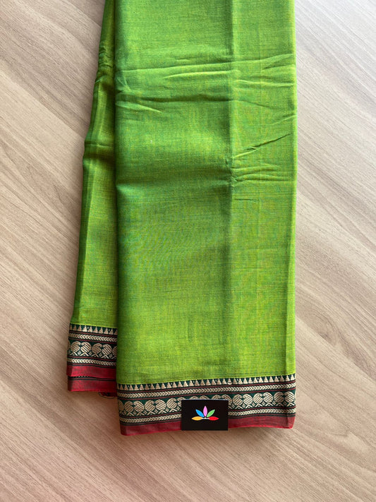 Mango Border Narayanpet Mercerized Cotton Saree -14992