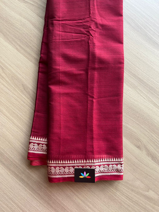 Mango Border Narayanpet Mercerized Cotton Saree -14993