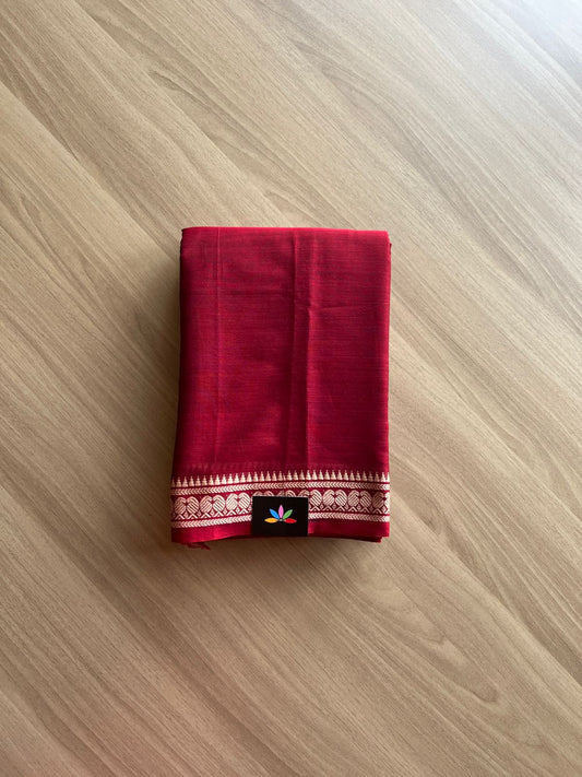 Mango Border Narayanpet Mercerized Cotton Saree -14993