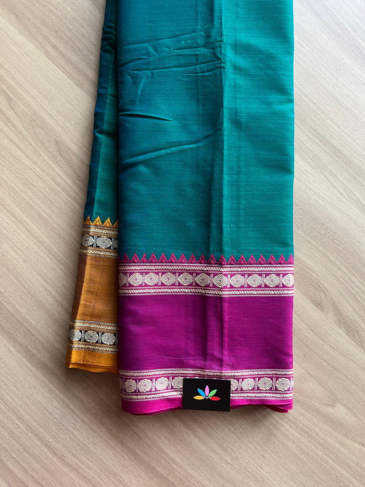 Ganga Jamuna Border Narayanpet Mercerized Cotton Saree -14995