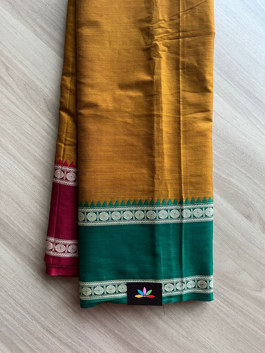 Ganga Jamuna Border Narayanpet Mercerized Cotton Saree -14997