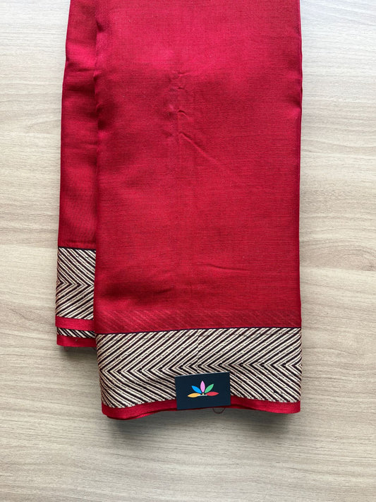 Arrow Border Narayanapet Mercerized Cotton Saree -19727-19729