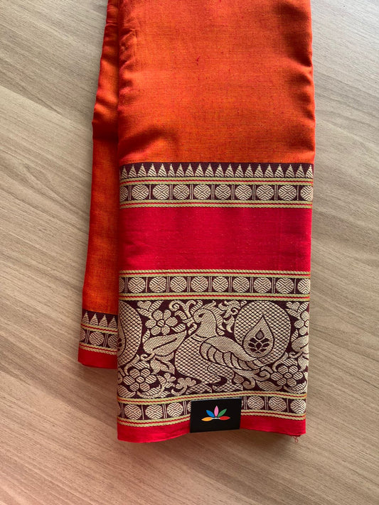 Long Annam Border Narayanpet Cotton Saree -22672