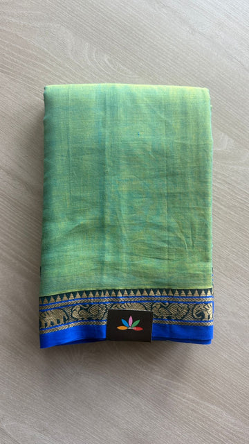 Elephant Border Narayanpet Mercerized Cotton Saree -24764-24765