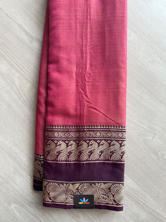 Long Mayil Border Narayanpet Cotton Saree -27170