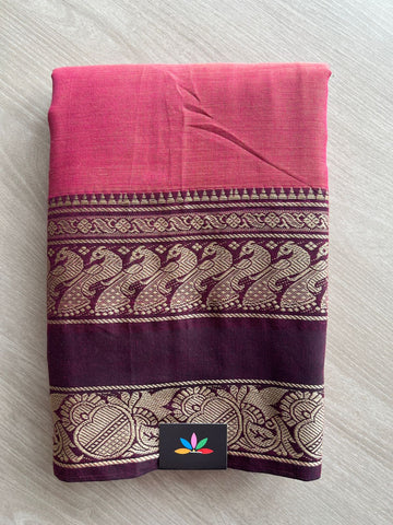 Long Mayil Border Narayanpet Cotton Saree -27170