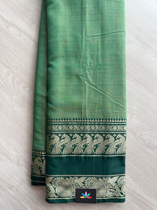 Long Mayil Border Narayanpet Cotton Saree -27171