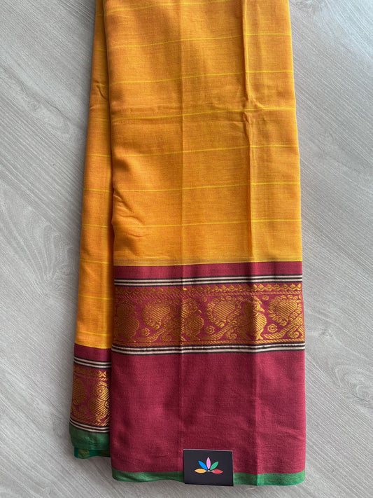 Long Annam Border Narayanpet Cotton Saree -27172