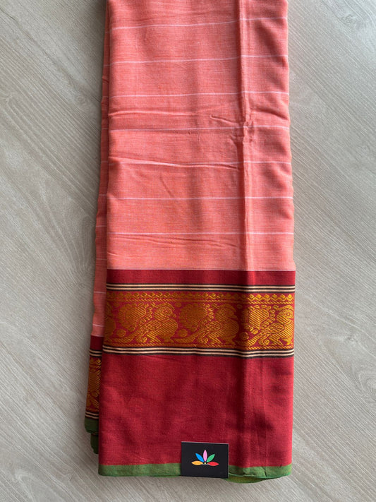 Long Annam Border Narayanpet Cotton Saree -27174
