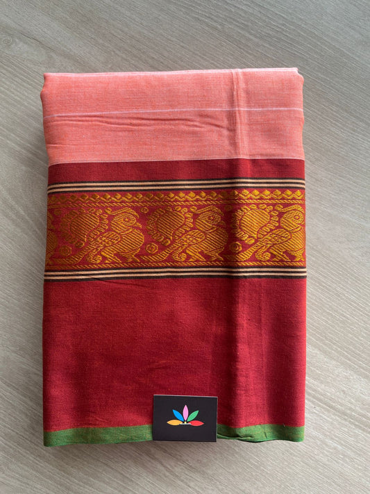 Long Annam Border Narayanpet Cotton Saree -27174
