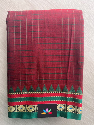 Narayanpet Mercerized Cotton Saree - 35815