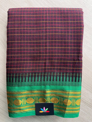 Narayanpet Mercerized Cotton Saree - 35821