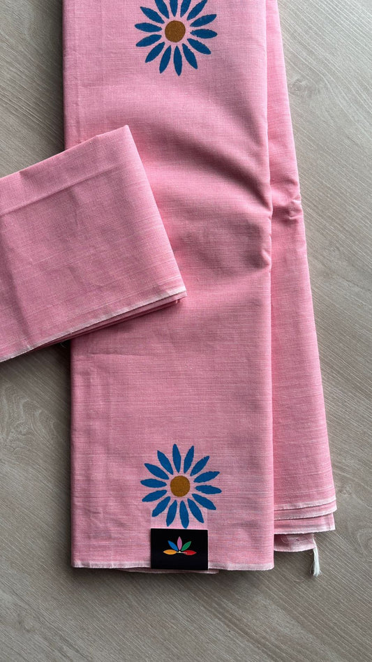 Simple Printed Cotton Saree -25734