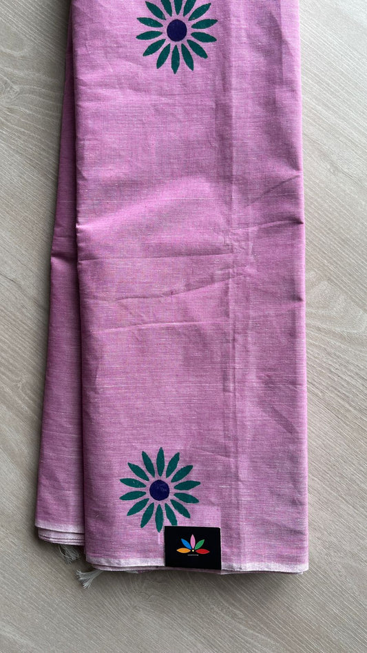 Simple Printed Cotton Saree -25736